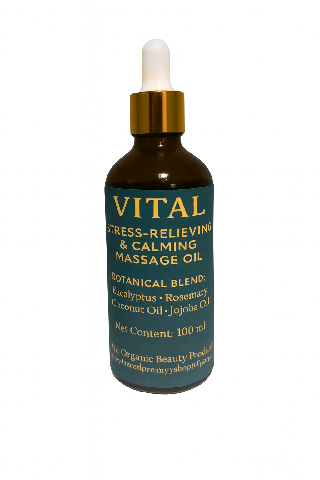 Stress relieving massage oil